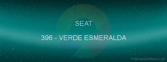 Pintura Seat 396 Verde Esmeralda