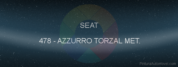 Pintura Seat 478 Azzurro Torzal Met.