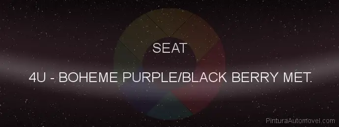 Pintura Seat 4U Boheme Purple/black Berry Met.