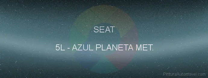 Pintura Seat 5L Azul Planeta Met.