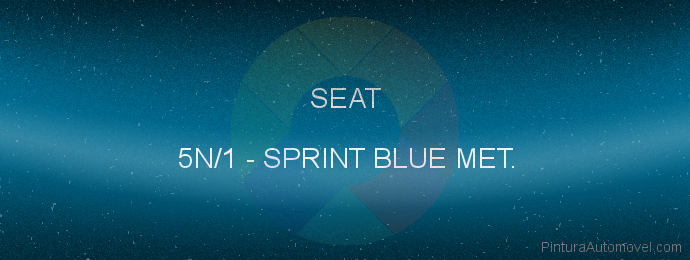 Pintura Seat 5N/1 Sprint Blue Met.