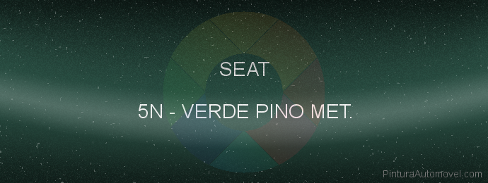 Pintura Seat 5N Verde Pino Met.