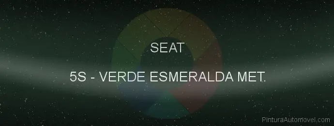 Pintura Seat 5S Verde Esmeralda Met.