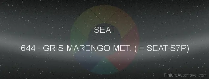Pintura Seat 644 Gris Marengo Met. ( = Seat-s7p)