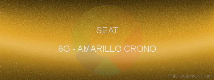 Pintura Seat 6G Amarillo Crono