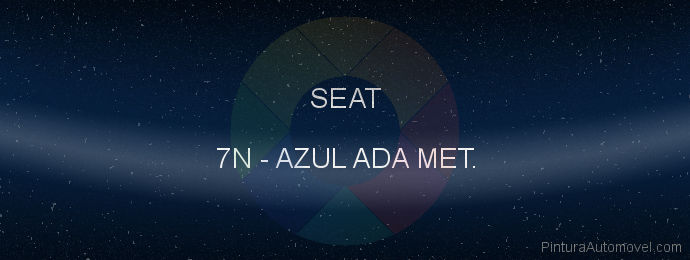 Pintura Seat 7N Azul Ada Met.