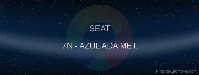 Pintura Seat 7N Azul Ada Met.