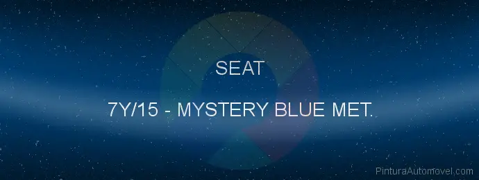 Pintura Seat 7Y/15 Mystery Blue Met.