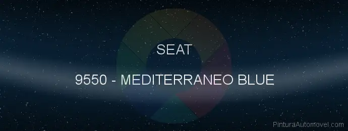 Pintura Seat 9550 Mediterraneo Blue