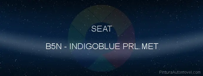 Pintura Seat B5N Indigoblue Prl.met