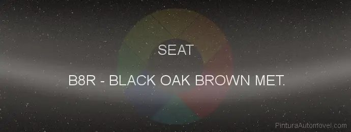 Pintura Seat B8R Black Oak Brown Met.