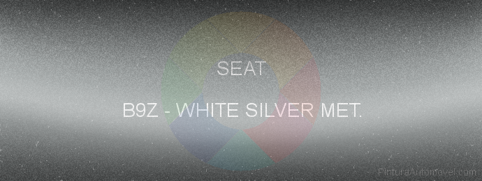 Pintura Seat B9Z White Silver Met.
