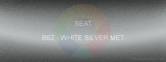 Pintura Seat B9Z White Silver Met.