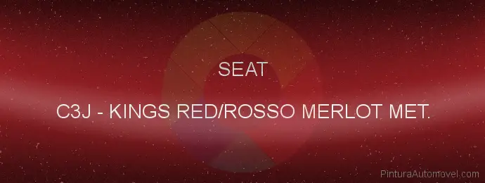 Pintura Seat C3J Kings Red/rosso Merlot Met.