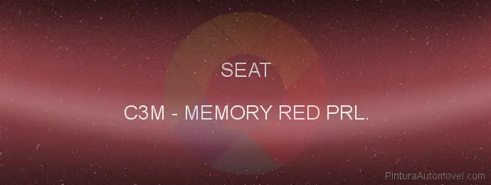 Pintura Seat C3M Memory Red Prl.