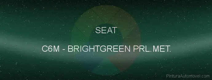 Pintura Seat C6M Brightgreen Prl.met.