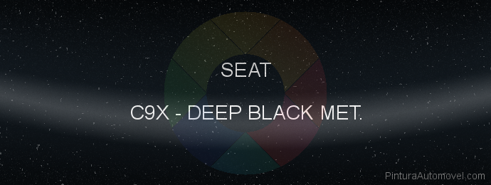 Pintura Seat C9X Deep Black Met.