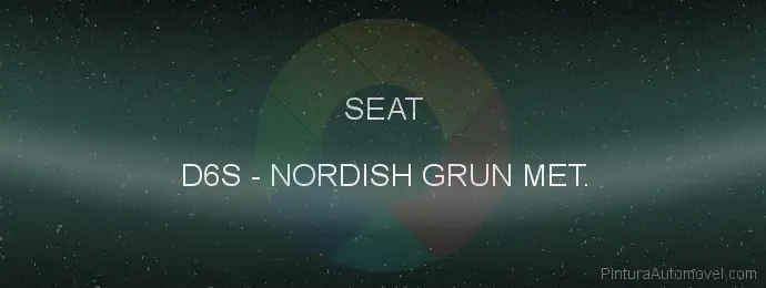 Pintura Seat D6S Nordish Grun Met.