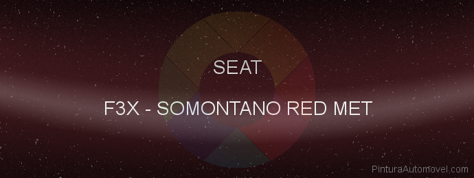 Pintura Seat F3X Somontano Red Met