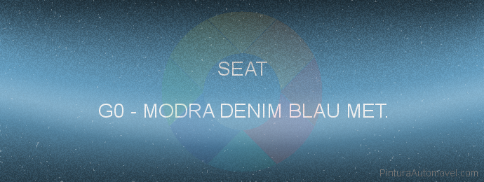 Pintura Seat G0 Modra Denim Blau Met.