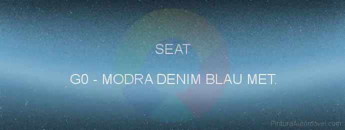 Pintura Seat G0 Modra Denim Blau Met.