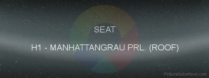 Pintura Seat H1 Manhattangrau Prl. (roof)