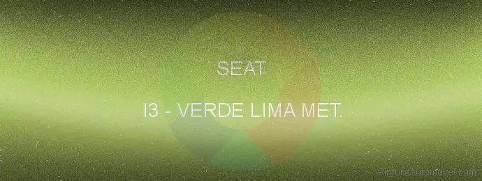 Pintura Seat I3 Verde Lima Met.