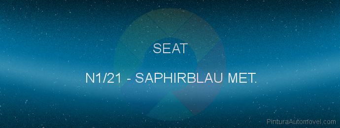 Pintura Seat N1/21 Saphirblau Met.