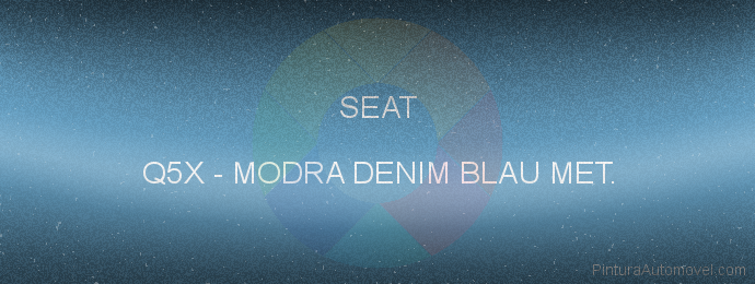 Pintura Seat Q5X Modra Denim Blau Met.