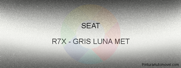 Pintura Seat R7X Gris Luna Met