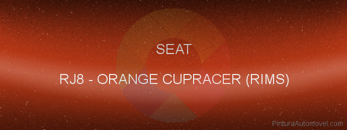 Pintura Seat RJ8 Orange Cupracer (rims )