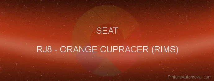 Pintura Seat RJ8 Orange Cupracer (rims)