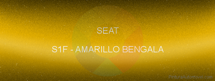 Pintura Seat S1F Amarillo Bengala