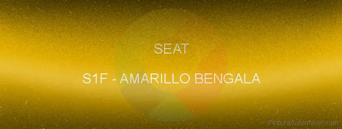 Pintura Seat S1F Amarillo Bengala