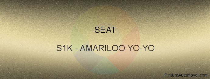 Pintura Seat S1K Amariloo Yo-yo