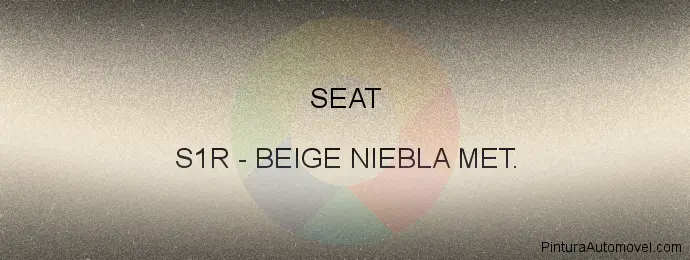 Pintura Seat S1R Beige Niebla Met.