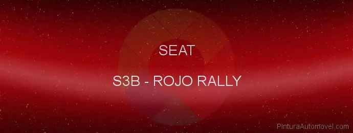 Pintura Seat S3B Rojo Rally