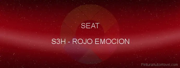 Pintura Seat S3H Rojo Emocion