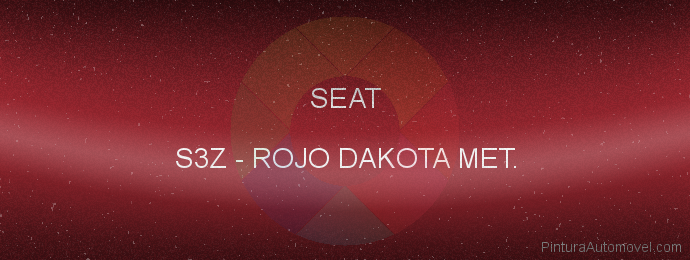 Pintura Seat S3Z Rojo Dakota Met.