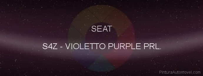 Pintura Seat S4Z Violetto Purple Prl.