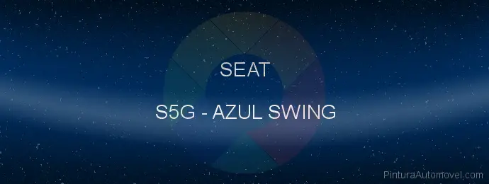 Pintura Seat S5G Azul Swing