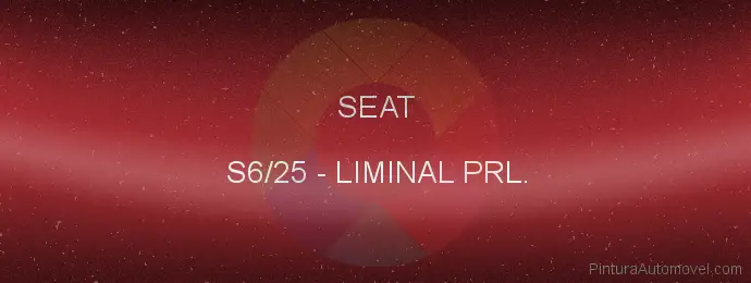 Pintura Seat S6/25 Liminal Prl.
