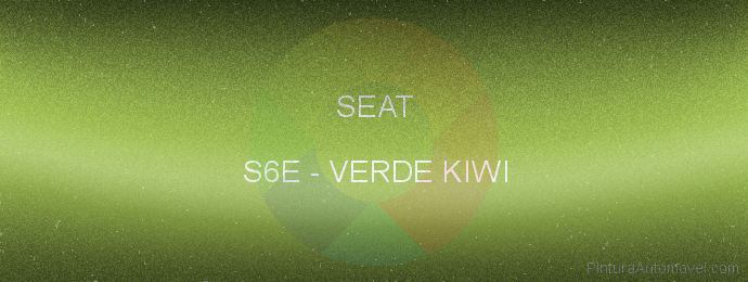Pintura Seat S6E Verde Kiwi