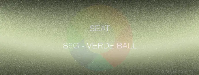 Pintura Seat S6G Verde Ball