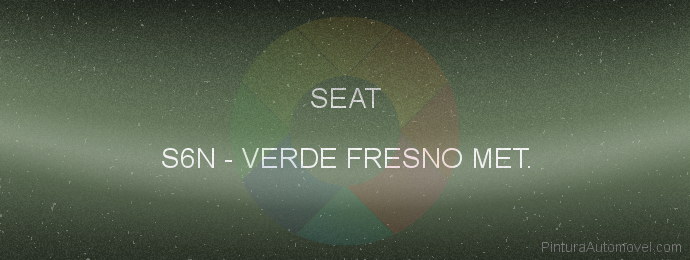 Pintura Seat S6N Verde Fresno Met.