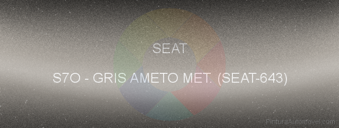 Pintura Seat S7O Gris Ameto Met. (seat-643)