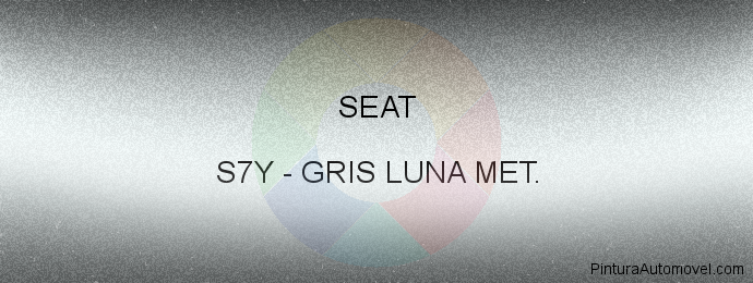 Pintura Seat S7Y Gris Luna Met.