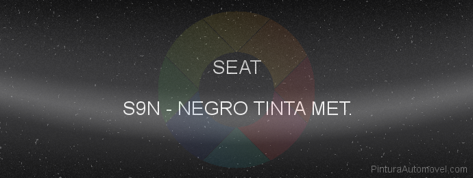 Pintura Seat S9N Negro Tinta Met.