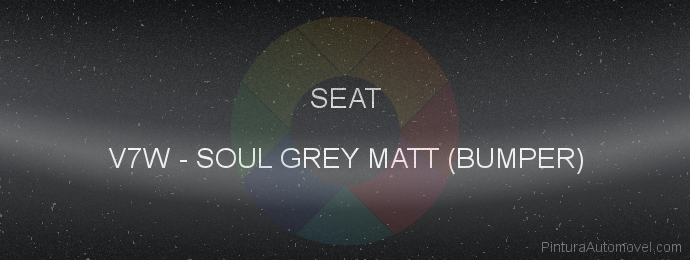 Pintura Seat V7W Soul Grey Matt (bumper)