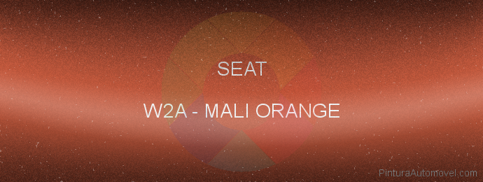 Pintura Seat W2A Mali Orange